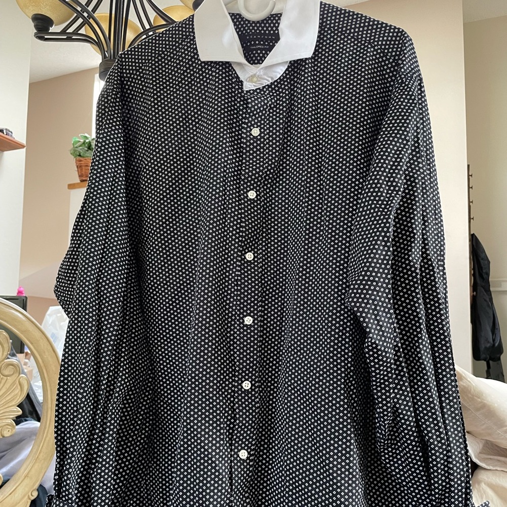 Sean John tailored fit long sleeve dress shirt - tall 19
